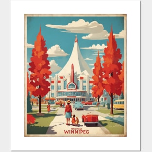 Winnipeg Vintage Retro Travel Tourism Posters and Art